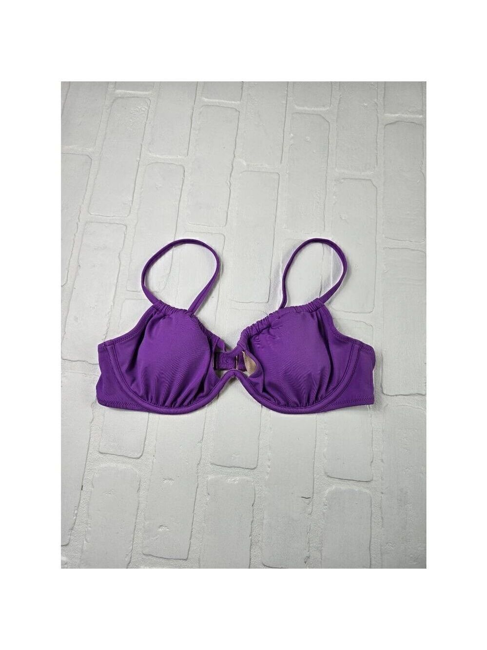 Shade & Shore Purple Underwired Bikini Top 36B